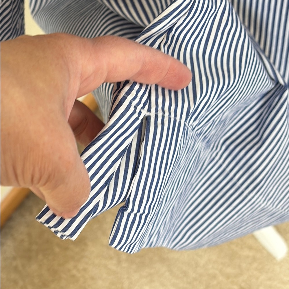 Old Navy Calla Lilly Blue and White Striped Dress - Picture 5 of 15